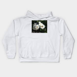 Bee And White Roses Kids Hoodie